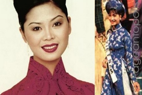 Nguoi dep Viet dau tien di thi quoc te hinh anh