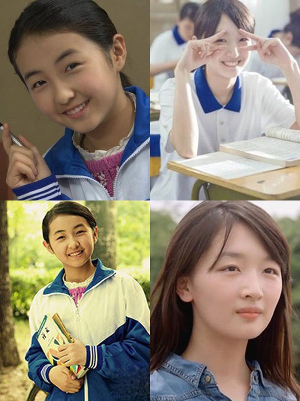 Châu Đông Vũ xinh xắn với tạo hình Tiểu Chi khi trưởng thành trong bộ phim điện ảnh Bạn cùng bàn. Phiên bản Tiểu Chi thời nhỏ do nữ diễn viên Trương Tử Phong thể hiện.