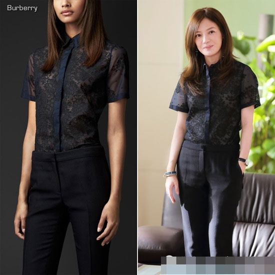 Bộ cánh hiệu Burberry đầy thanh lịch.