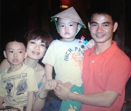 Gia đình hạnh phúc của Xuân Bắc.