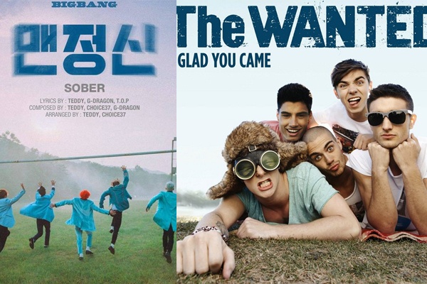 So sanh Sober va Glad You Came hinh anh