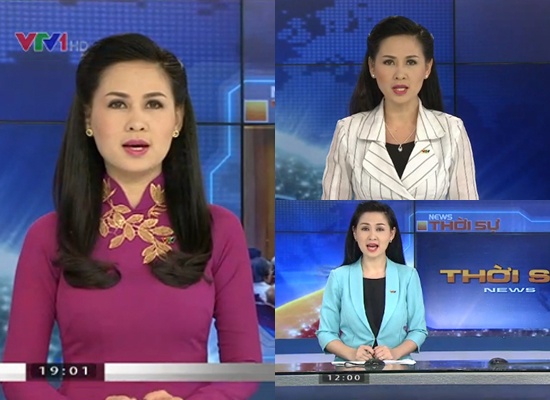 BTV Thúy Hằng rất biết thay đổi hình ảnh của mình với hàng loạt những trang phục  đa dạng. Khi cô dịu dàng nền nã trong chiếc áo dài màu hồng đậm đẹp mắt được  nhấn bởi họa tiết vàng nổi bật ở cổ áo, khi cô lại trẻ trung và cá tính với chiếc áo  vest sọc đen trắng. Tuy nhiên, cổ và thân áo được thiết kế theo phong cách của  những năm 90 nên tạo cảm giác hơi rộng so với dáng người.