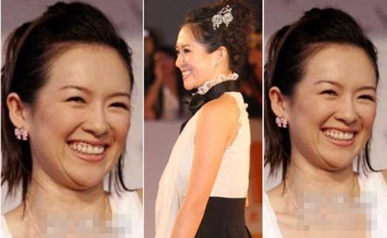 Gương mặt Chương Tử Di lạ lẫm với khuôn mặt 2 cằm.