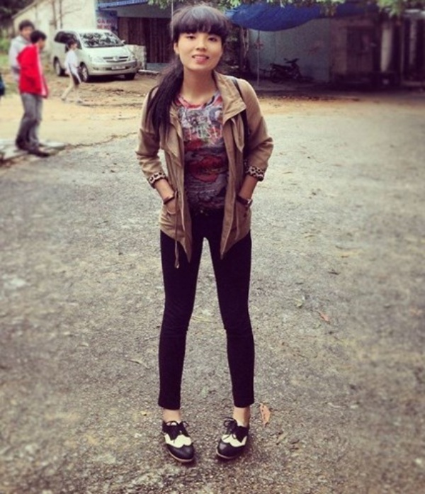 Lớn hơn một chút, Kỳ Duyên bộc lộ vẻ đẹp tự nhiên, mộc mạc không cần son phấn.