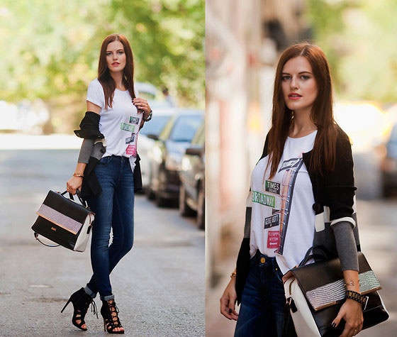 Trong những ngày đầu thu thời tiết se lạnh, các tín đồ thời trang thế giới tiếp tục lăng xê những mốt áo khoác lửng, áo len dệt kim, áo bò... để kết hợp với nhiều trang phục khác nhau.