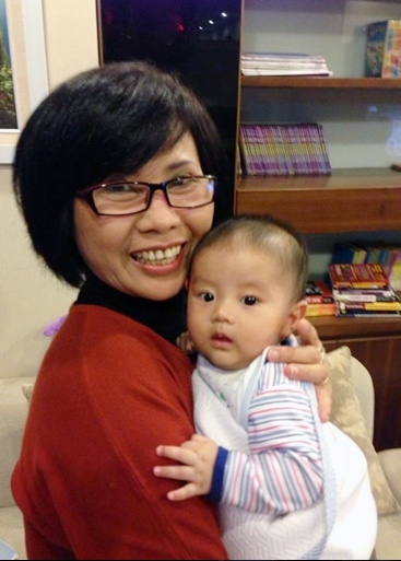 NSƯT Huyền Thanh và cháu