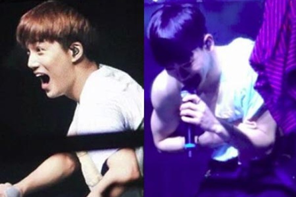 Man che bat ngo bi tut khi EXO thay trang phuc tren san khau hinh anh