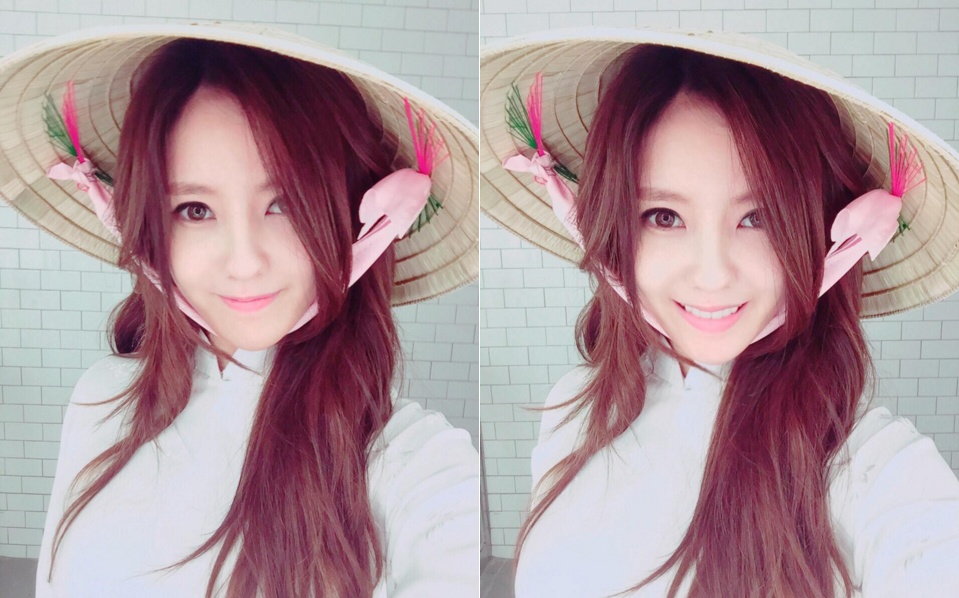 Hyomin đội nón lá ảnh 1 Hyomin doi non la anh 1