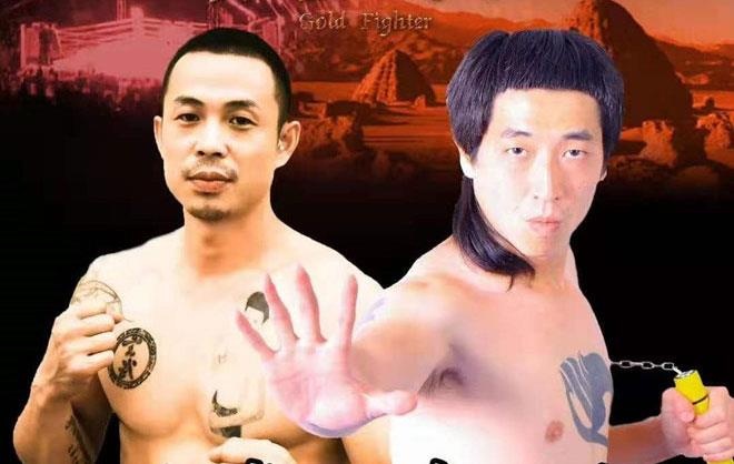 Võ sĩ Trung Quốc mang côn nhị khúc lên võ đài ảnh 1 Vo si Trung Quoc mang con nhi khuc len vo dai anh 1