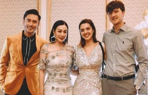 Con gai Chung Le De gioi thieu ban trai voi gia dinh hinh anh