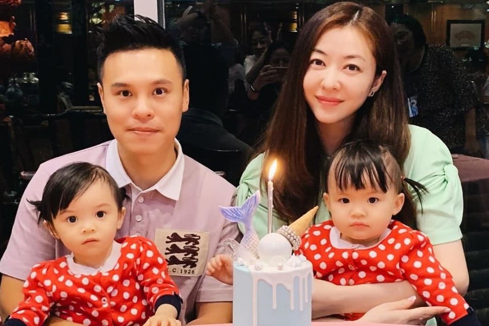 Tinh cu Quach Phu Thanh hanh phuc ben chong dai gia va 2 con sinh doi hinh anh