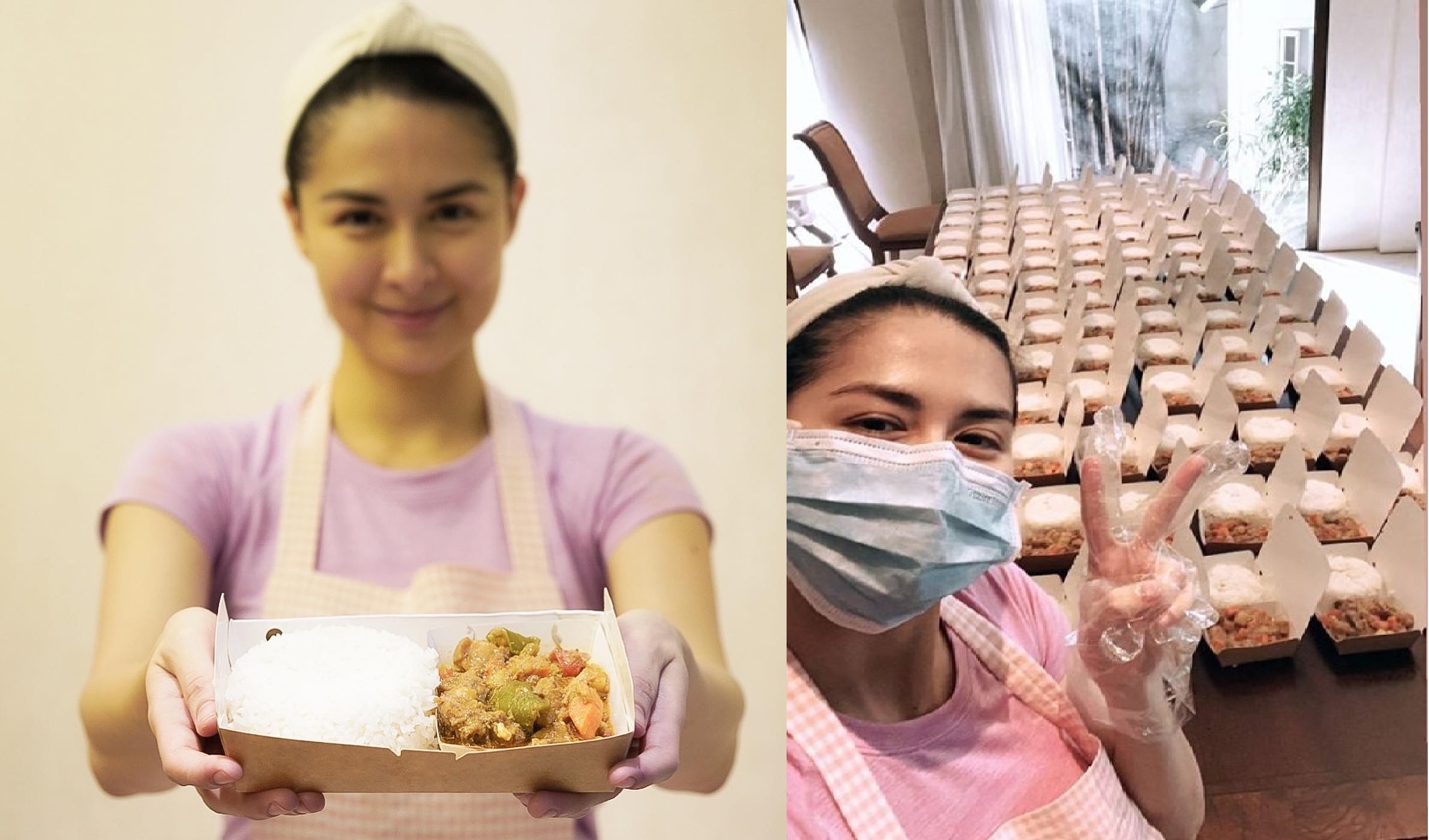 Marian Rivera nau 200 suat com ho tro doi ngu y te chong dich hinh anh