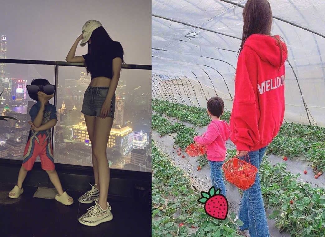 Con trai 3 tuoi cua Angelababy so huu chieu cao noi troi hinh anh