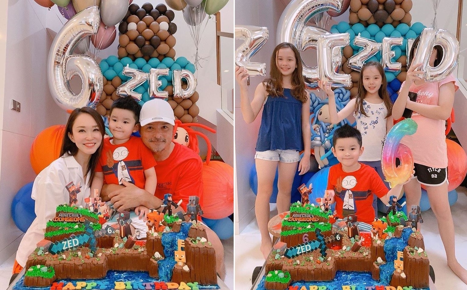 Pham Van Phuong mo tiec mung sinh nhat con trai anh 1