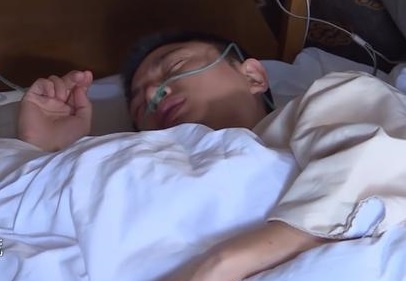 Gia Nai Luong phai tho oxy khi ghi hinh show thuc te hinh anh