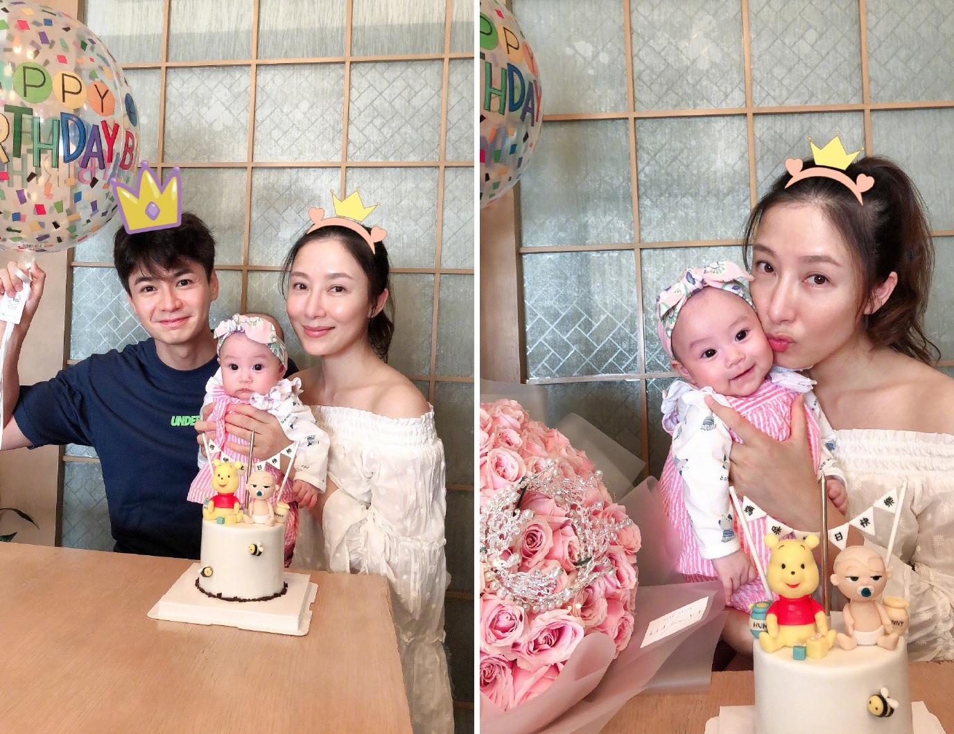 Vo chong Duong Di va La Trong  Khiem khoe con gai anh 1