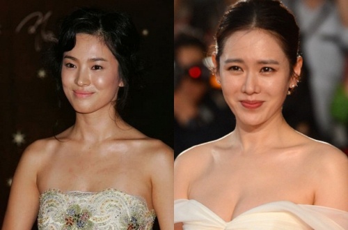 Anh chua chinh sua cua Song Hye Kyo va Son Ye Jin hinh anh