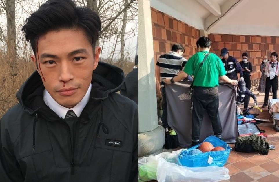 Nam dien vien Dai Loan dot tu tren san khau hinh anh