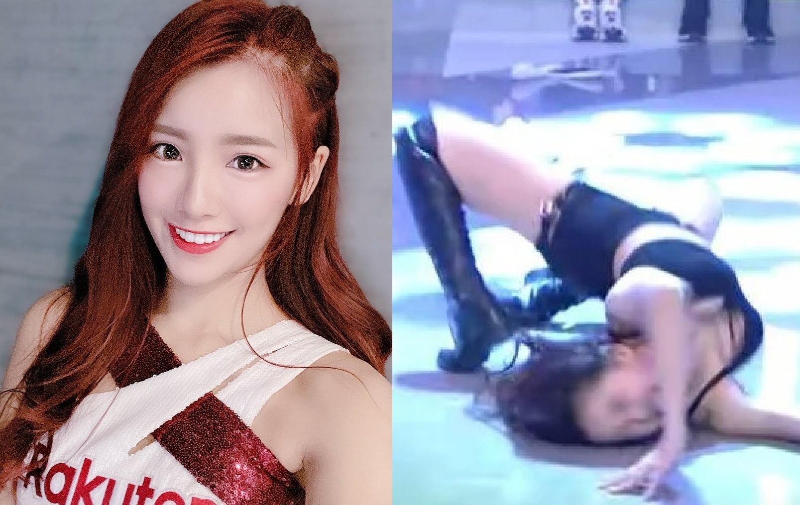 Nu nghe si Dai Loan gap tai nan tren san khau hinh anh
