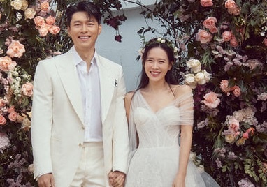 Khoanh khac cua Son Ye Jin va Hyun Bin trong le cuoi hinh anh
