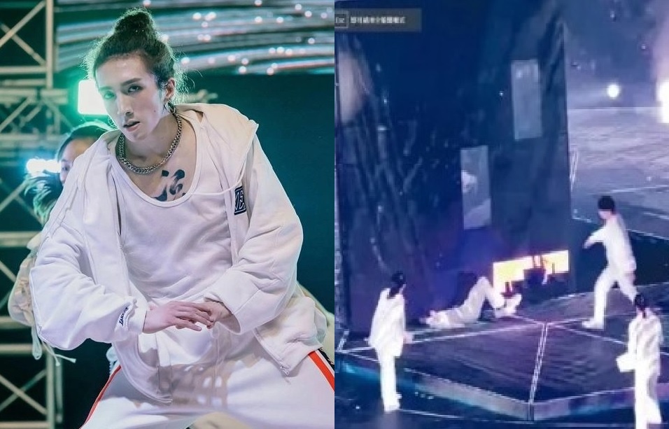 He luy tu tham kich roi man hinh LED 600 kg o Hong Kong hinh anh