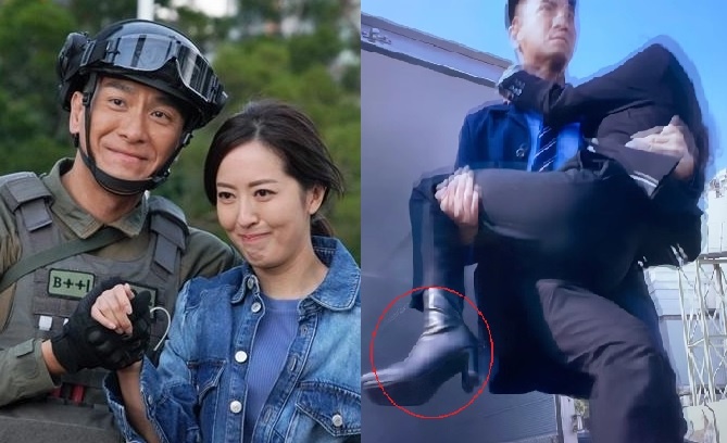 San hai huoc 'thay 3 doi giay trong 5 giay' o phim TVB hinh anh