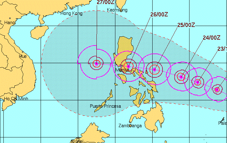 Xuat hien bao huong ve Bien Dong gay mua lon o Trung Bo hinh anh