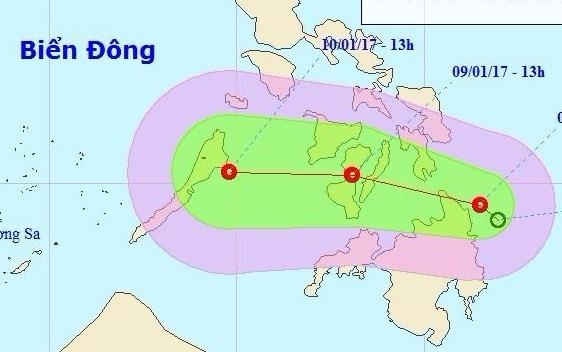Ap thap nhiet doi dau nam 2017 sap vao Bien Dong hinh anh