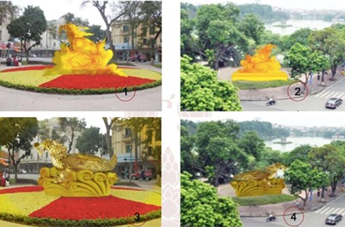 đề xuất tượng rùa Hồ Gươm 10 tấn ảnh 1 de xuat tuong rua Ho Guom 10 tan anh 1
