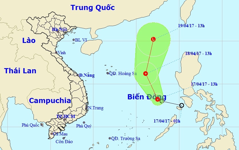 áp thấp nhiệt đới trên Biển Đông ảnh 1 ap thap nhiet doi tren Bien Dong anh 1