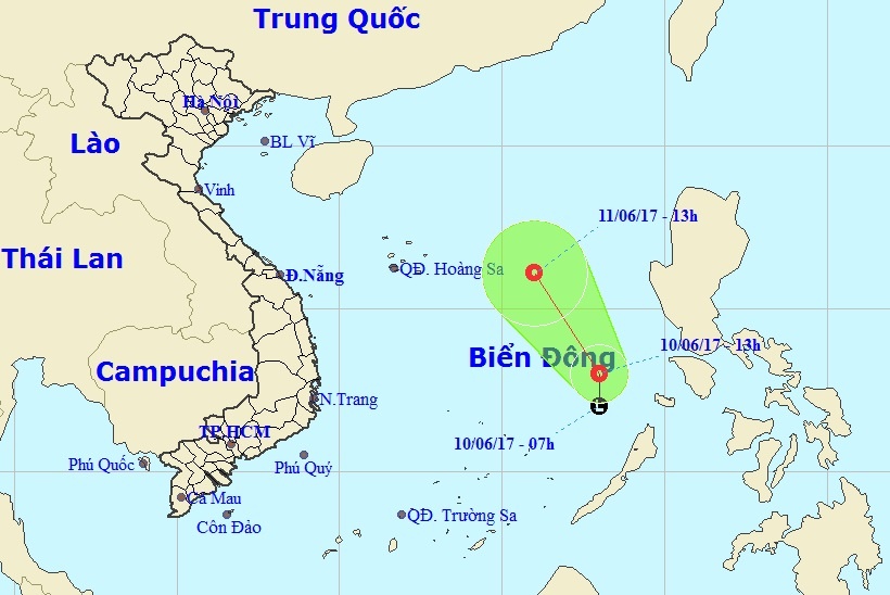 ap thap nhiet doi tren Bien Dong anh 1
