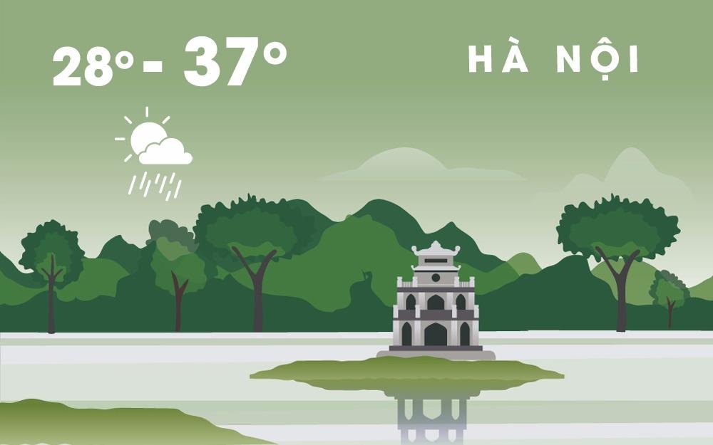 Ha Noi nang nong tren 37 do C, Sai Gon mua dong chieu toi hinh anh