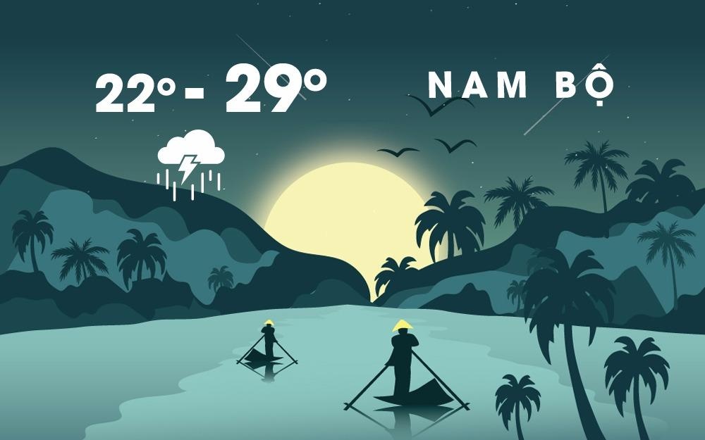 Thoi tiet cuoi tuan: Nam Bo mua rat lon, dong manh hinh anh