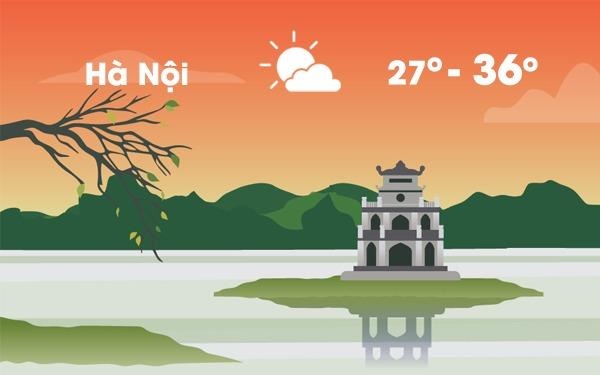 Thoi tiet ngay 18/5: Ha Noi nang nong 36 do C truoc khi giam nhiet hinh anh