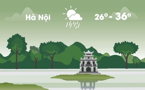 Thoi tiet ngay 7/7: Ha Noi nang nong ngay cuoi, mua dong chieu toi hinh anh