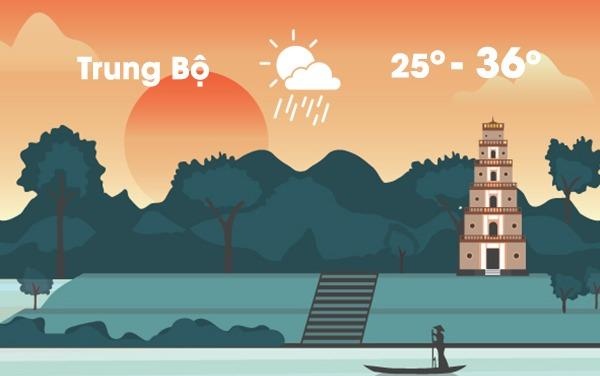 Thoi tiet ngay 2/8: Trung Bo nang nong tren 36 do C hinh anh