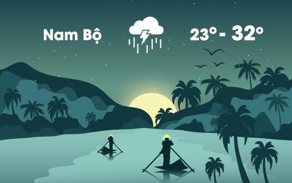 Thoi tiet ngay 7/8: Mien Nam mua lon va dong manh hinh anh