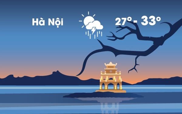 Thoi tiet ngay 12/8: Ha Noi chuyen mua dong vao chieu toi hinh anh
