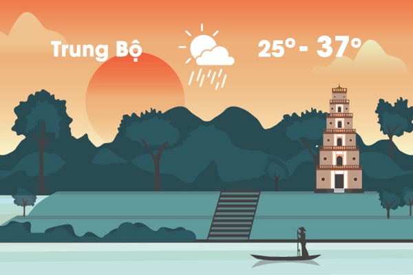 Thoi tiet ngay 22/8: Nang nong gay gat tiep dien o Trung Bo hinh anh