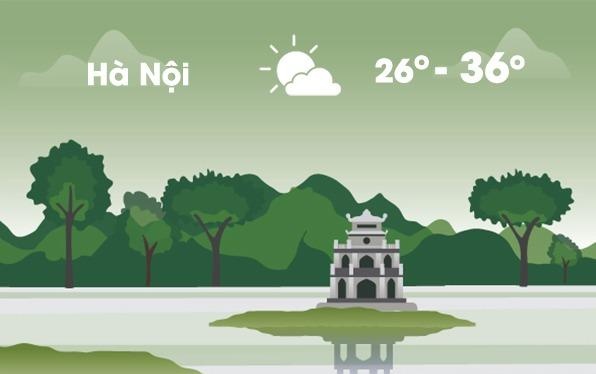 Thoi tiet ngay 27/8: Ha Noi nang nong 36 do C hinh anh
