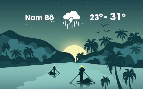 Thoi tiet ngay 19/10: Nam Bo mua lon va dong manh hinh anh