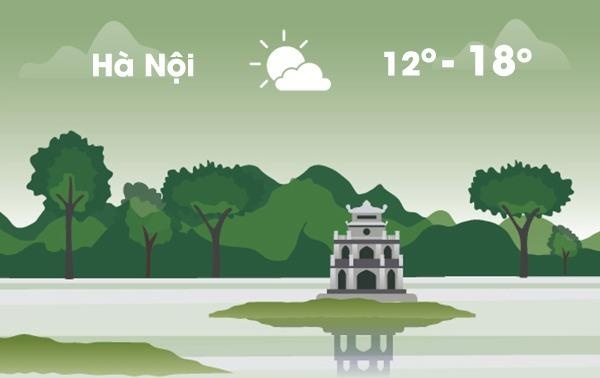 Thoi tiet ngay 14/12: Ha Noi ret 12 do C hinh anh