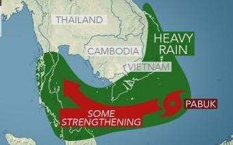 Bao so 1 tien gan dat lien, canh bao Nam Bo co mua to hinh anh