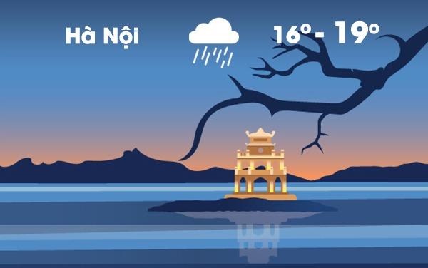 Thoi tiet ngay 8/1: Ha Noi mua nho va suong mu, troi ret 16 do C hinh anh