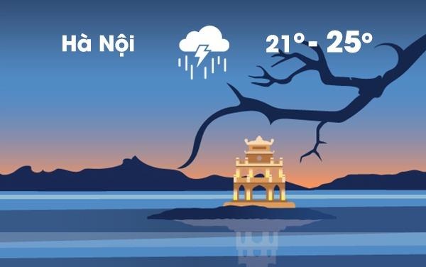 Thoi tiet ngay 17/2: Ha Noi co mua rao hinh anh