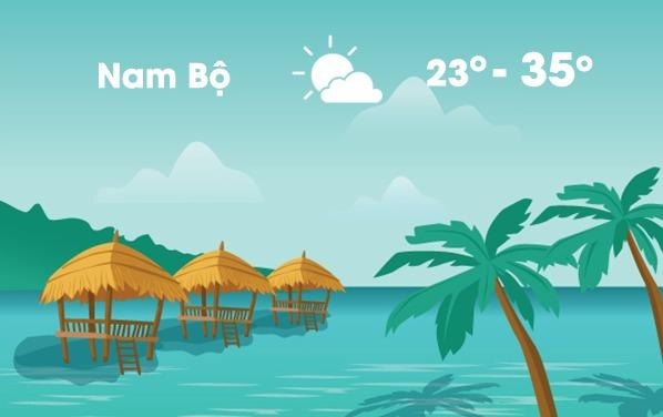 Thoi tiet ngay 2/3: Nam Bo tiep tuc nang nong tren 35 do C hinh anh