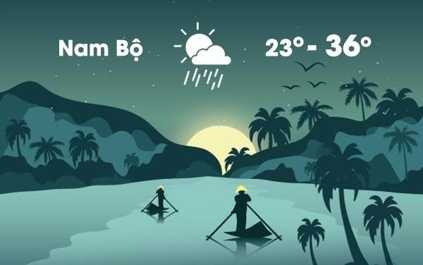 Thoi tiet ngay 20/3: Nam Bo ngay nong 36 do C, chieu toi mua dong hinh anh