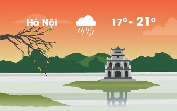 Thoi tiet ngay 25/3: Ha Noi mua phun buoi sang, troi ret 17 do C hinh anh