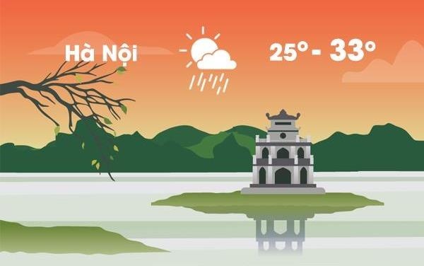 Thoi tiet ngay 13/4: Ha Noi mua rao lam gian doan ngay nang 33 do C hinh anh