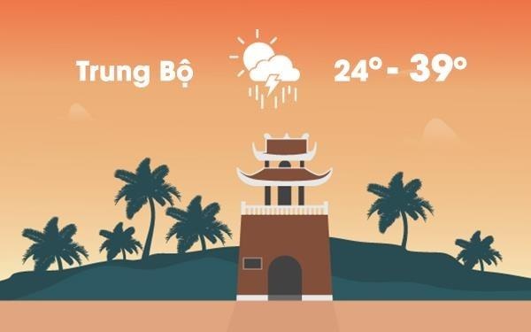 Thoi tiet ngay 18/4: Tay Bac va Trung Bo co noi nong tren 40 do C hinh anh